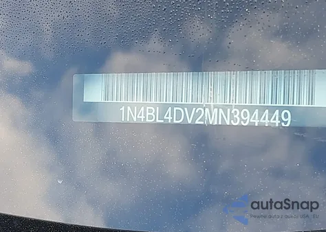 2021 Nissan Altima Sv Fwd from USA, damaged, VIN 1N4BL4DV2MN394449